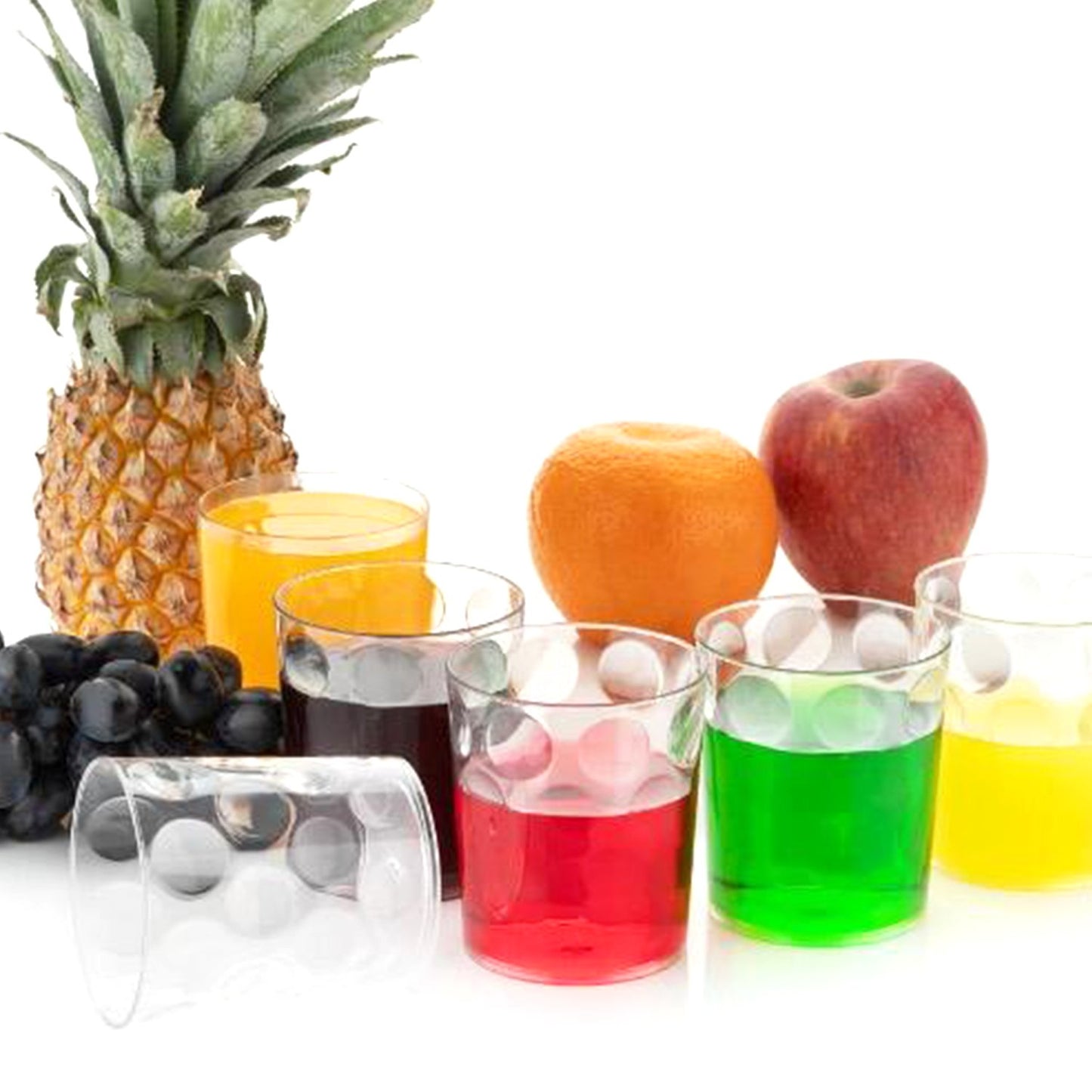 Unbreakable Juice Glass Set – 6-Piece Transparent 300ml Glasses for Cold Drinks, Outdoor & Everyday Use