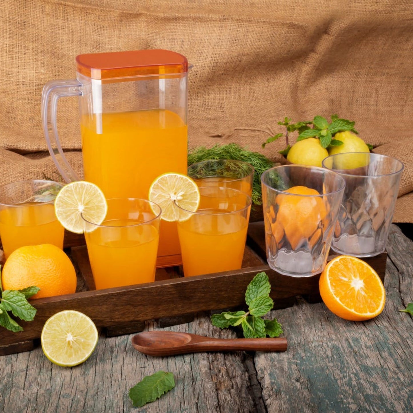Resistant Glass Jug – Durable for Juice, Milk, Cold & Hot Beverages