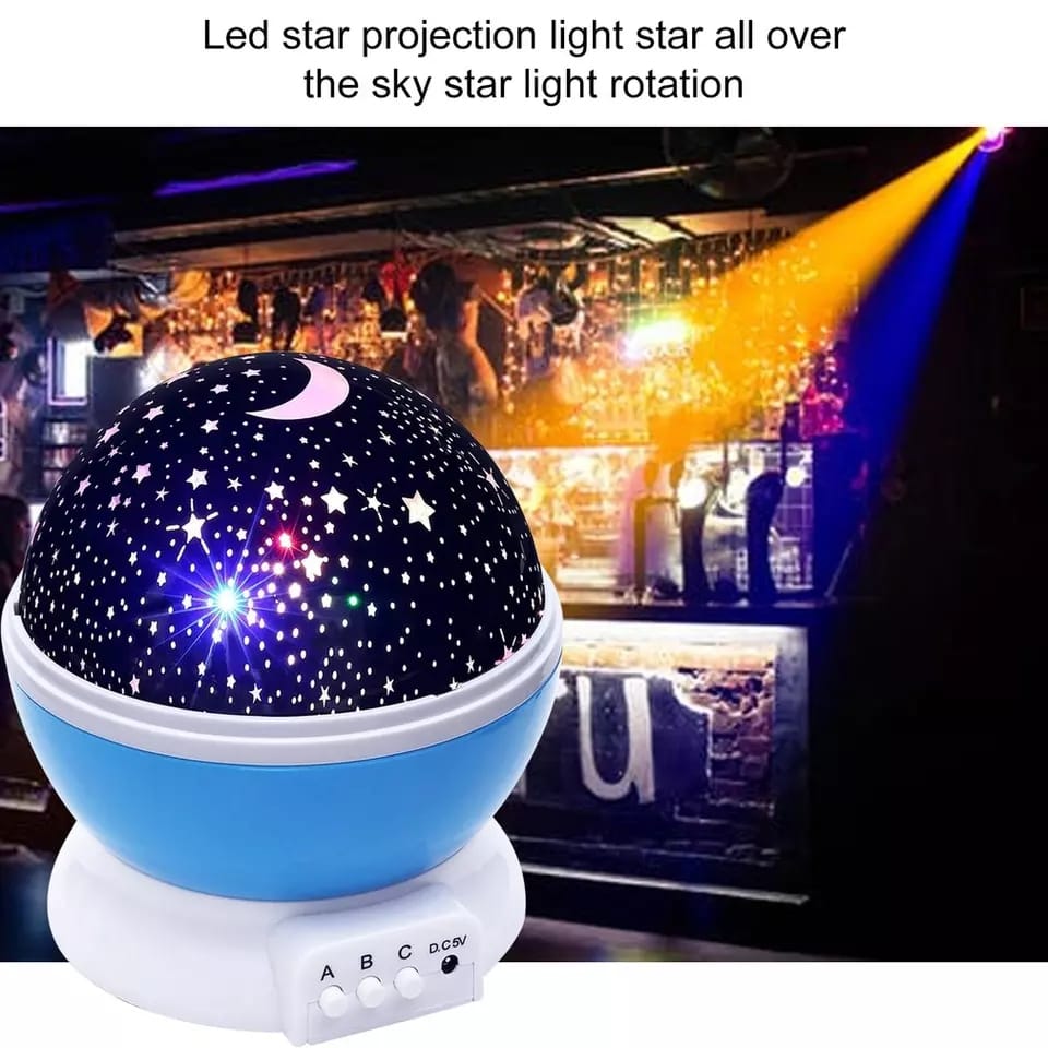 Color Changing Star Master Night Lamp – Rotating Galaxy Projector