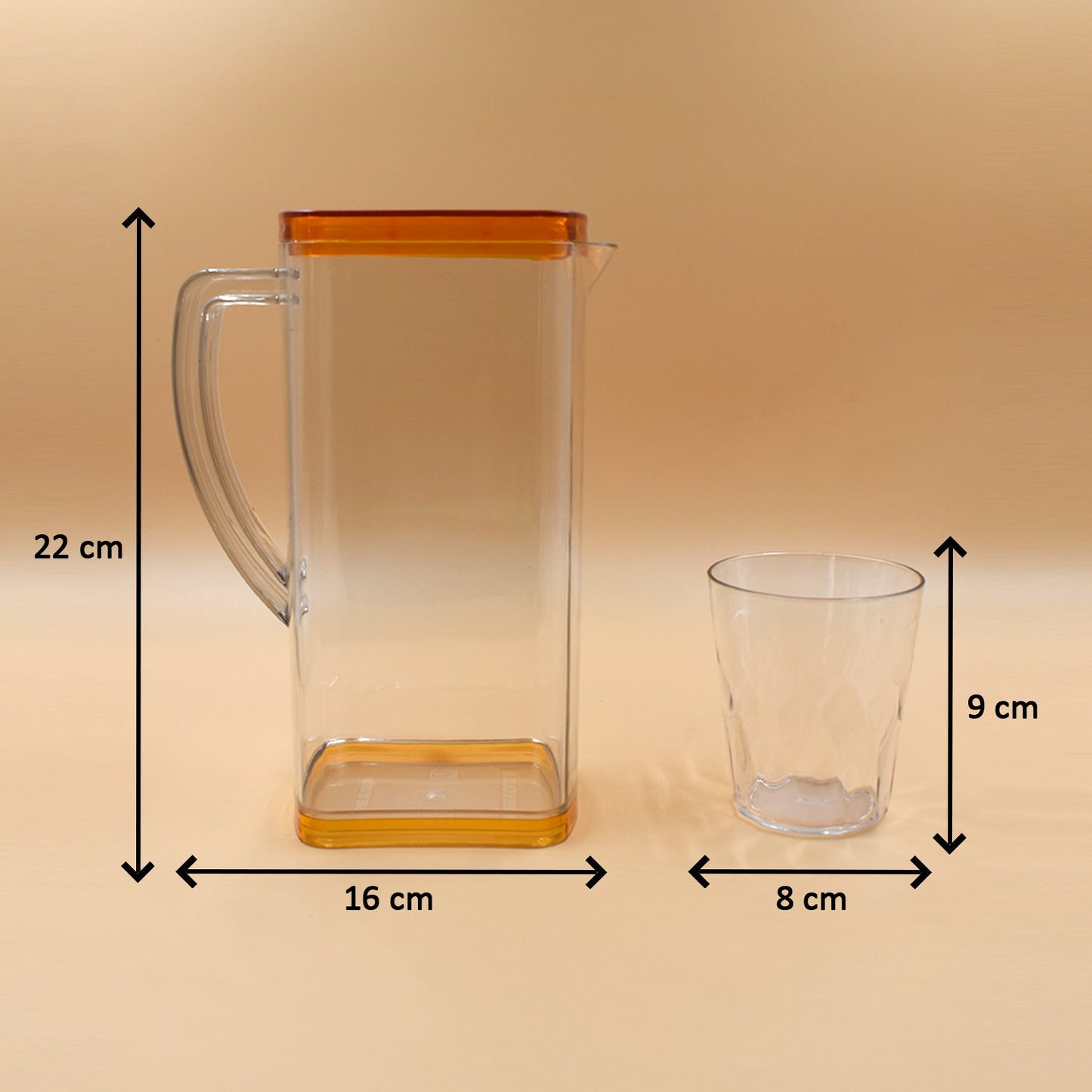 Resistant Glass Jug – Durable for Juice, Milk, Cold & Hot Beverages