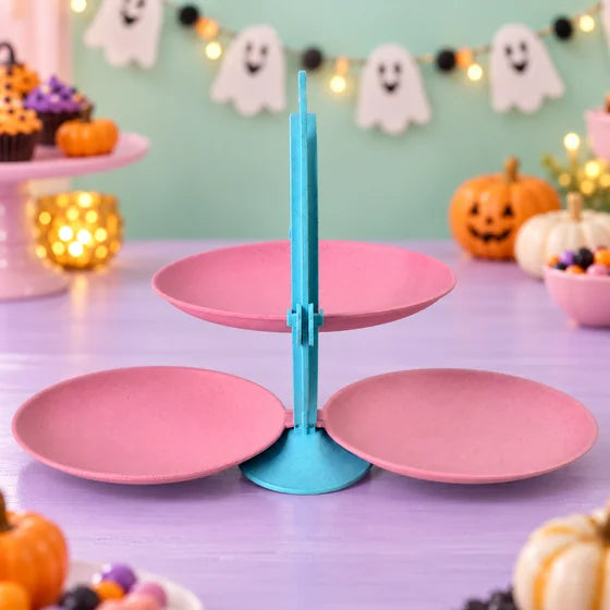 Foldable 3-Tier Fruit & Candy Serving Stand