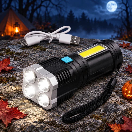 Rechargeable 4-LED Torch