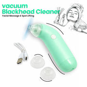 Mini handheld vacuum blackhead remover with multiple suction heads