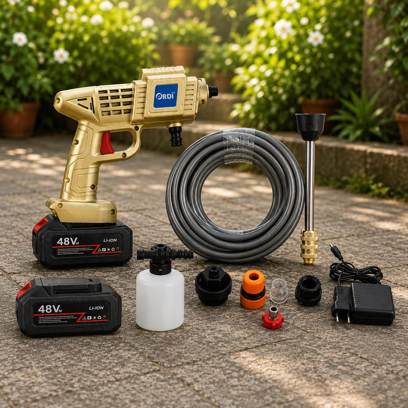 Double Battery 48v Rechargeable Electric Car Washer Gun (1 Set)