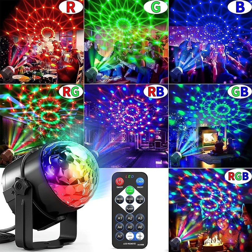 Power and USB charging ports on 7548 DJ stage light