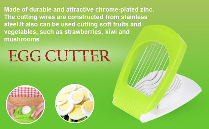 Premium Egg Cutter – Stainless Steel Wire Slicer for Boiled Eggs