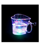 Heart Shape LED Blinking Glass Cup - Liquid Activated Party Drinkware