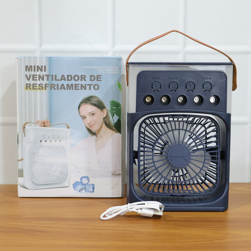 USB Type-C rechargeable mini cooling fan with stylish design