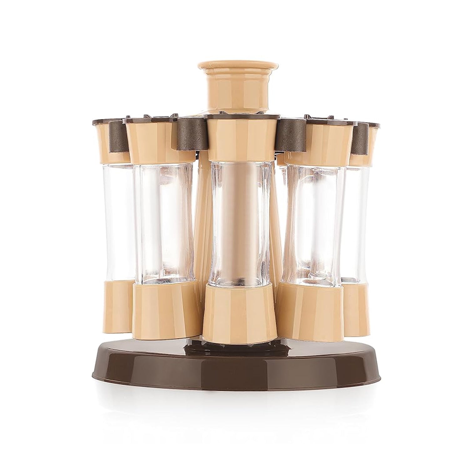 360° Revolving Spice Rack - 8 Jar Spice Organizer for Kitchen & Dining Table