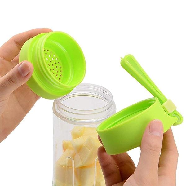 Portable USB Electric Juicer – 6-Blade Protein Shaker for Smoothies & Juice