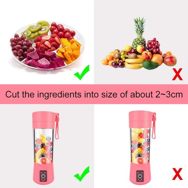 Portable USB Electric Juicer – 6-Blade Protein Shaker for Smoothies & Juice