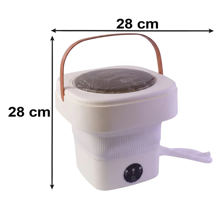 1457 Folding Washing Machine Mini Portable Washing Machine Deep Cleaning Half Automatic Washt Mini Foldable Washing Machine Suitable For Socks Underwear Baby Clothes