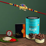 Chocolate Magic Rakhi Combo Gift Set with Card & Chocolate