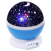 Color Changing Star Master Night Lamp projecting a vibrant galaxy onto a dark wall
