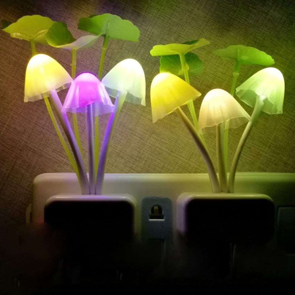 Colorful Mushroom Night Light – LED Lamp for Bedroom & Decor