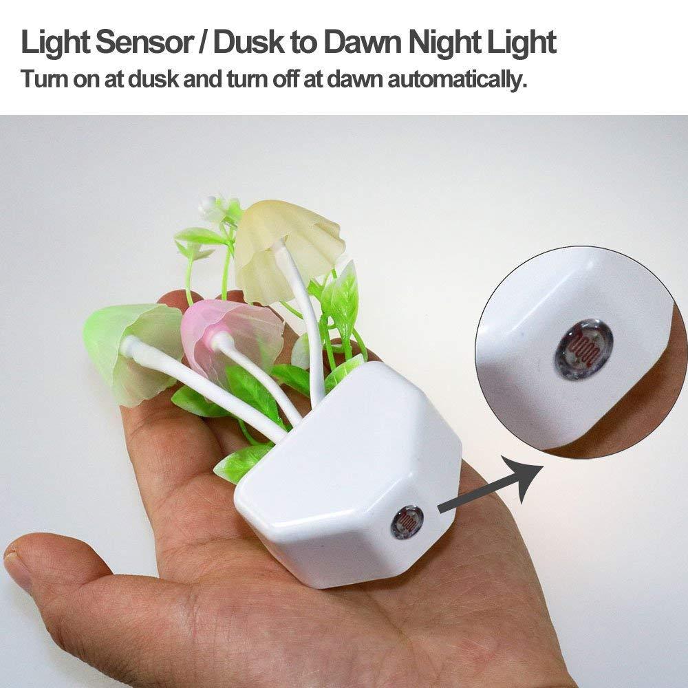 Colorful Mushroom Night Light – LED Lamp for Bedroom & Decor