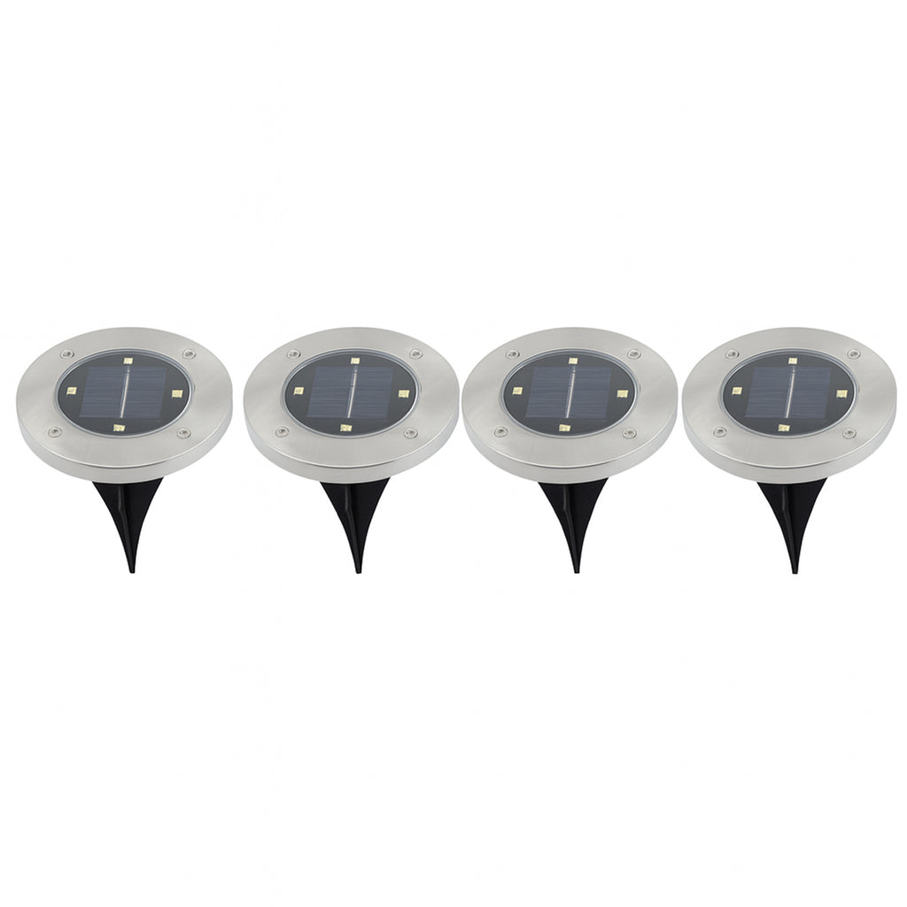 Solar Powered Led Garden Lights (4 Pc)