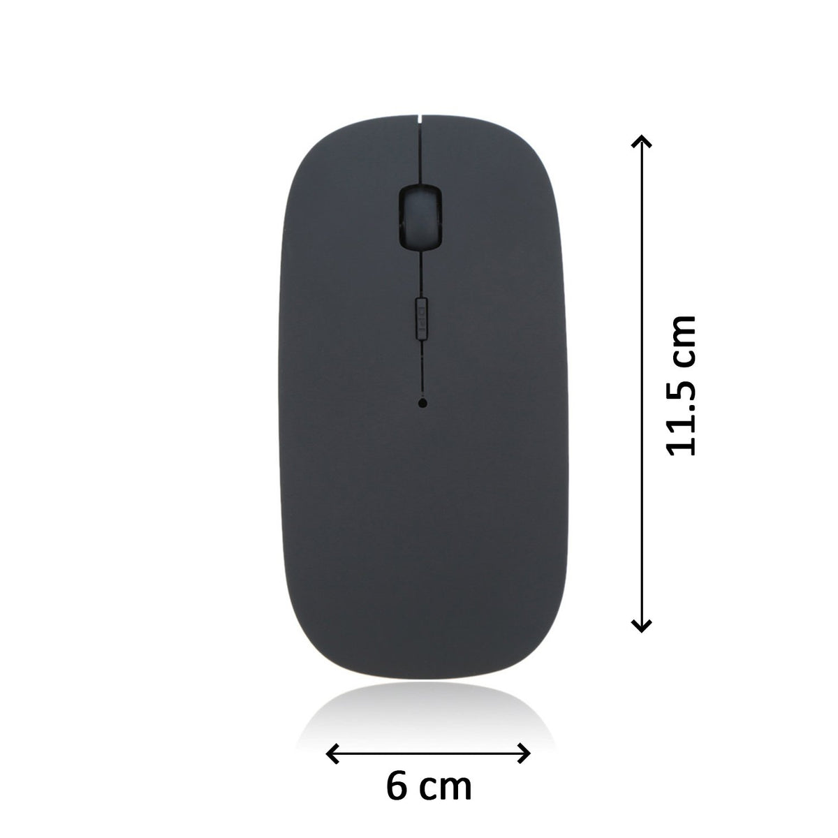 Wireless mouse paired with laptop and iPad Pro