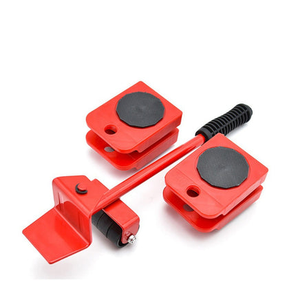 Heavy Furniture Lifter Tool Set with rollers on floor