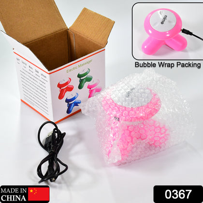 Ergonomic UFO-shaped USB vibration full body massager held in hand