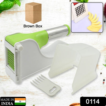French Fry Potato Chipser – Virgin Plastic Slicer with Container