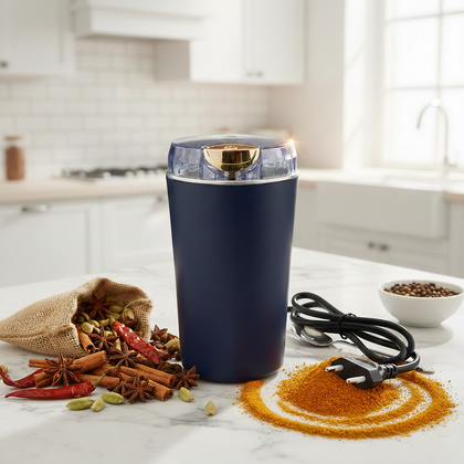 Mini electric grinder for coffee beans & spices