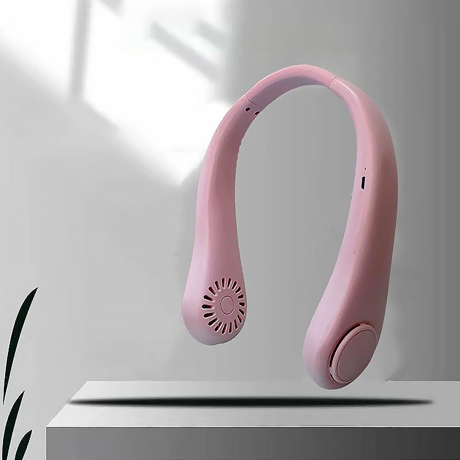 Portable Neck Fan – Hands Free Bladeless 360° Cooling USB Rechargeable Wearable Personal Fan for Travel & Outdoor Use