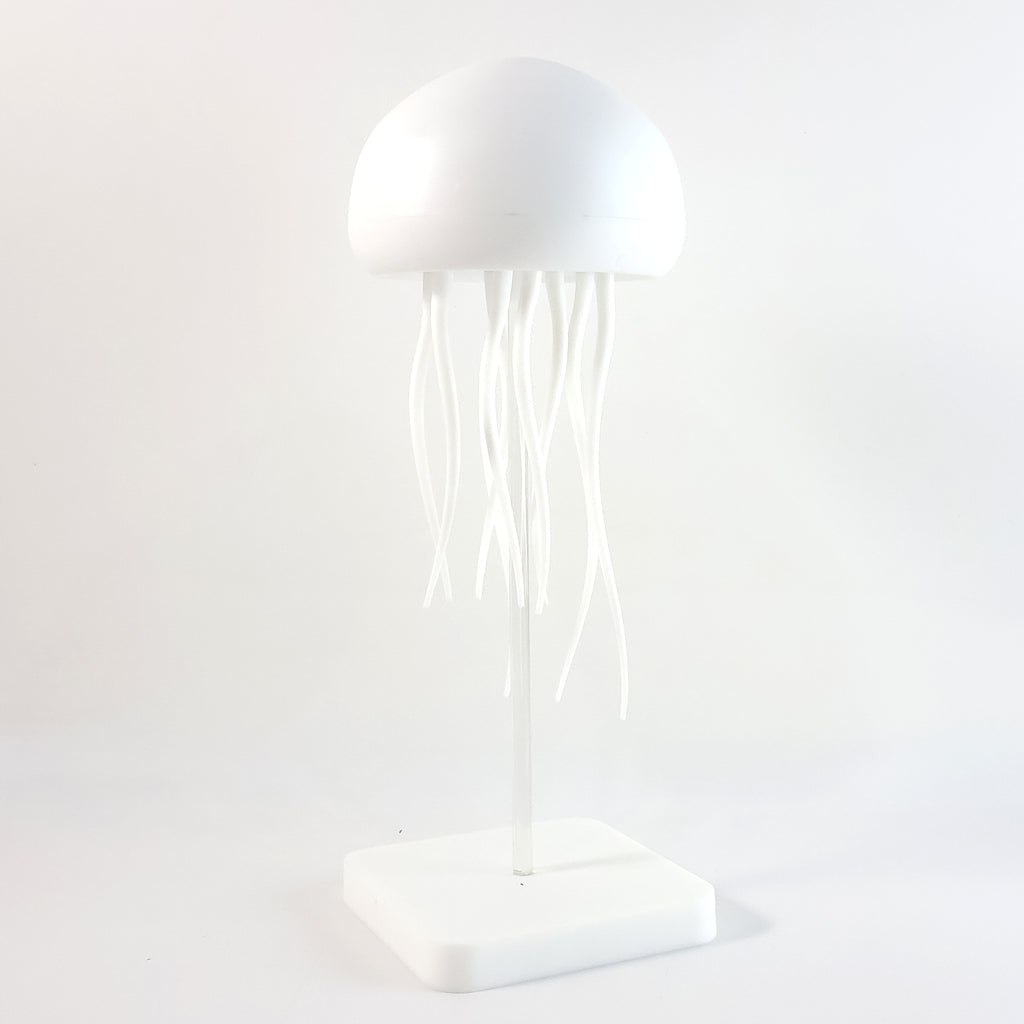 Jellyfish LED lamp glowing with ambient colors