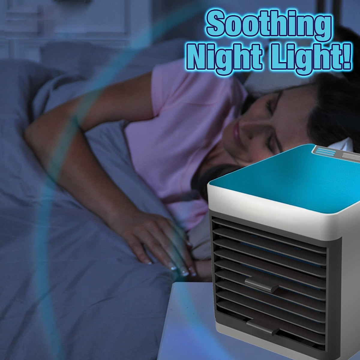 Top view of the compact portable air cooler