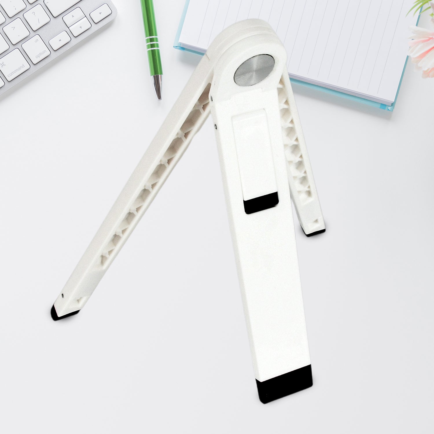Tablet stand folded for portability