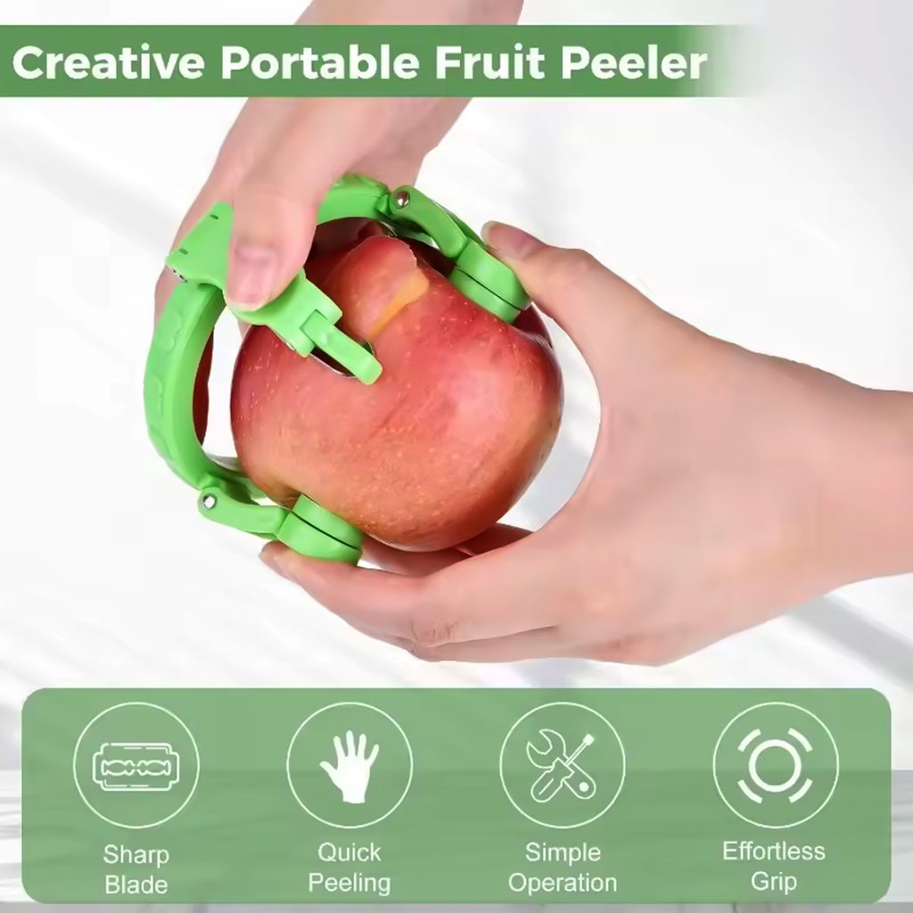 Adjustable Apple Peeler Cutter With Holder Ring