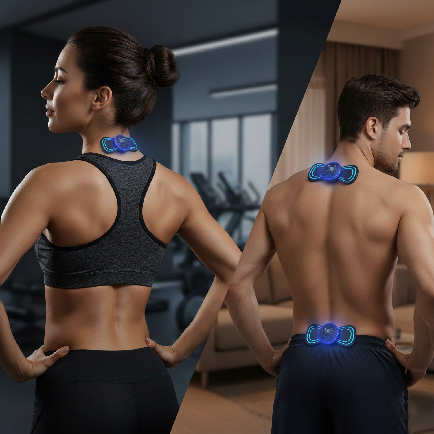 Portable Usb Electric Neck Massager Automatic Massage Enhancer With Cable