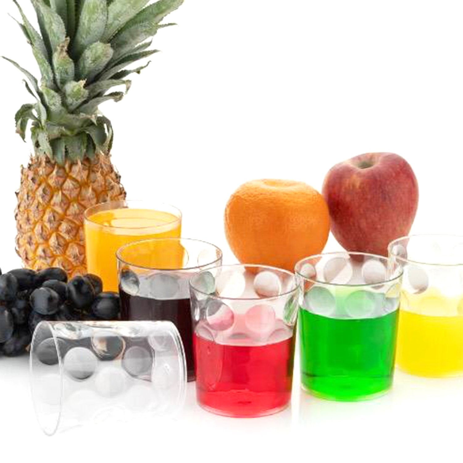 Unbreakable Juice Glass Set – 6-Piece Transparent 300ml Glasses for Cold Drinks, Outdoor & Everyday Use
