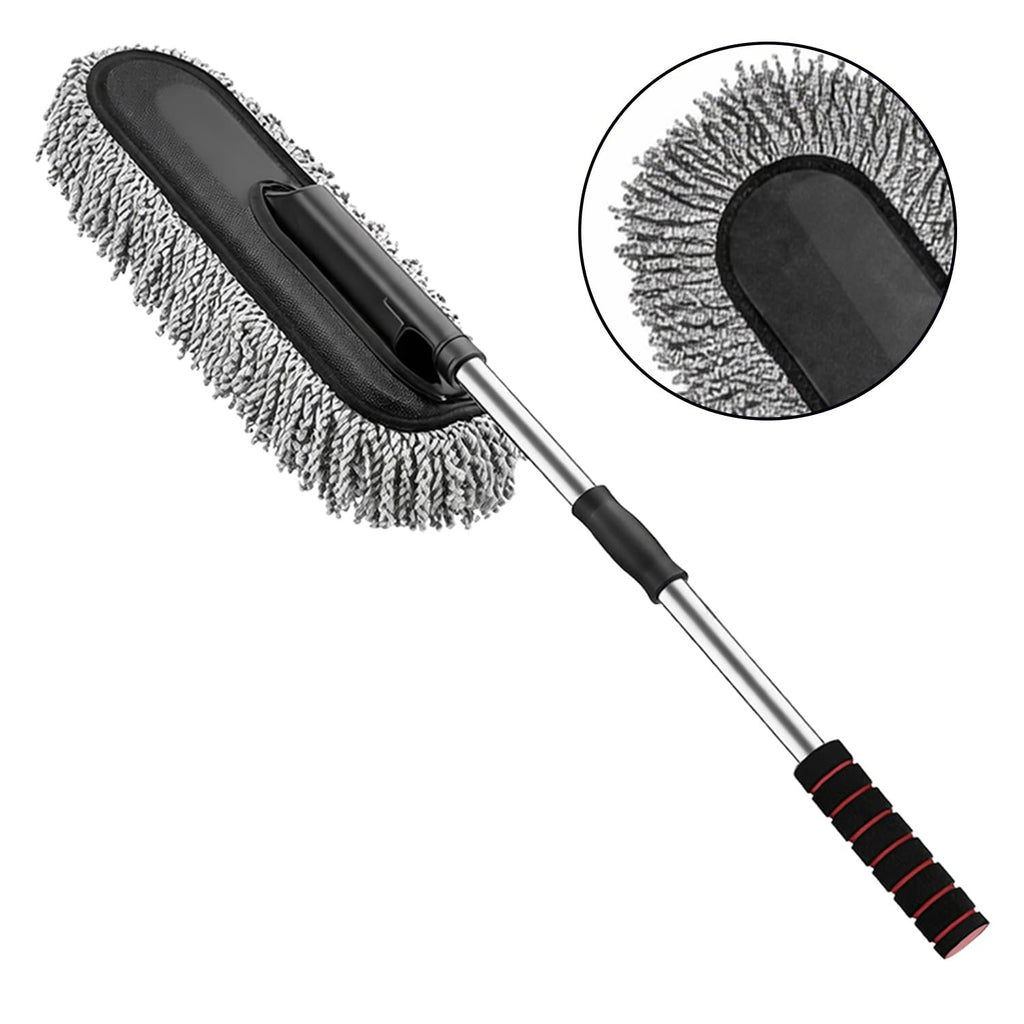 Gentle interior cleaning brush for detailing car dashboards and delicate surfaces.