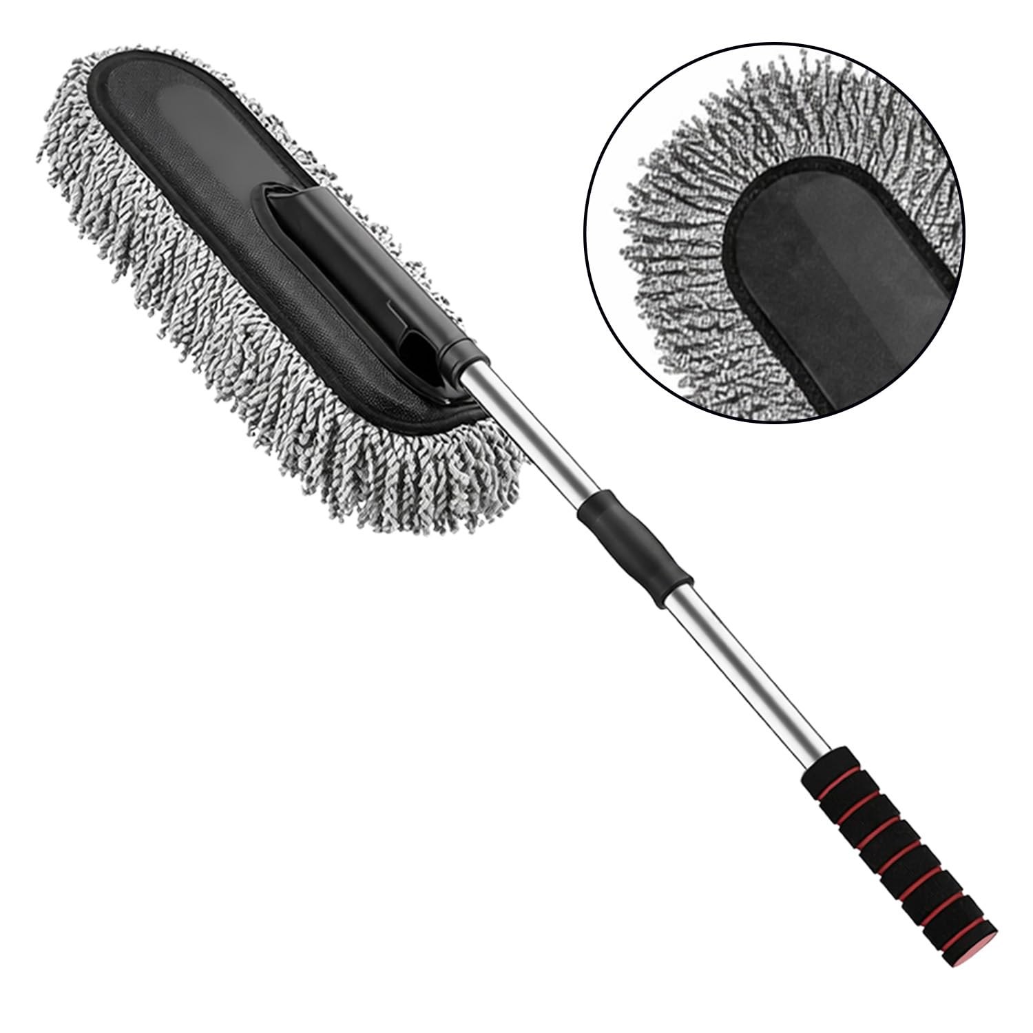 Gentle interior cleaning brush for detailing car dashboards and delicate surfaces.