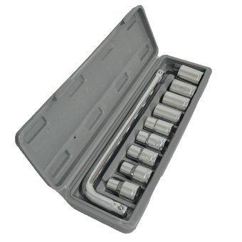 Wukusy 10-piece 3/8-inch drive standard socket wrench set in organized tray
