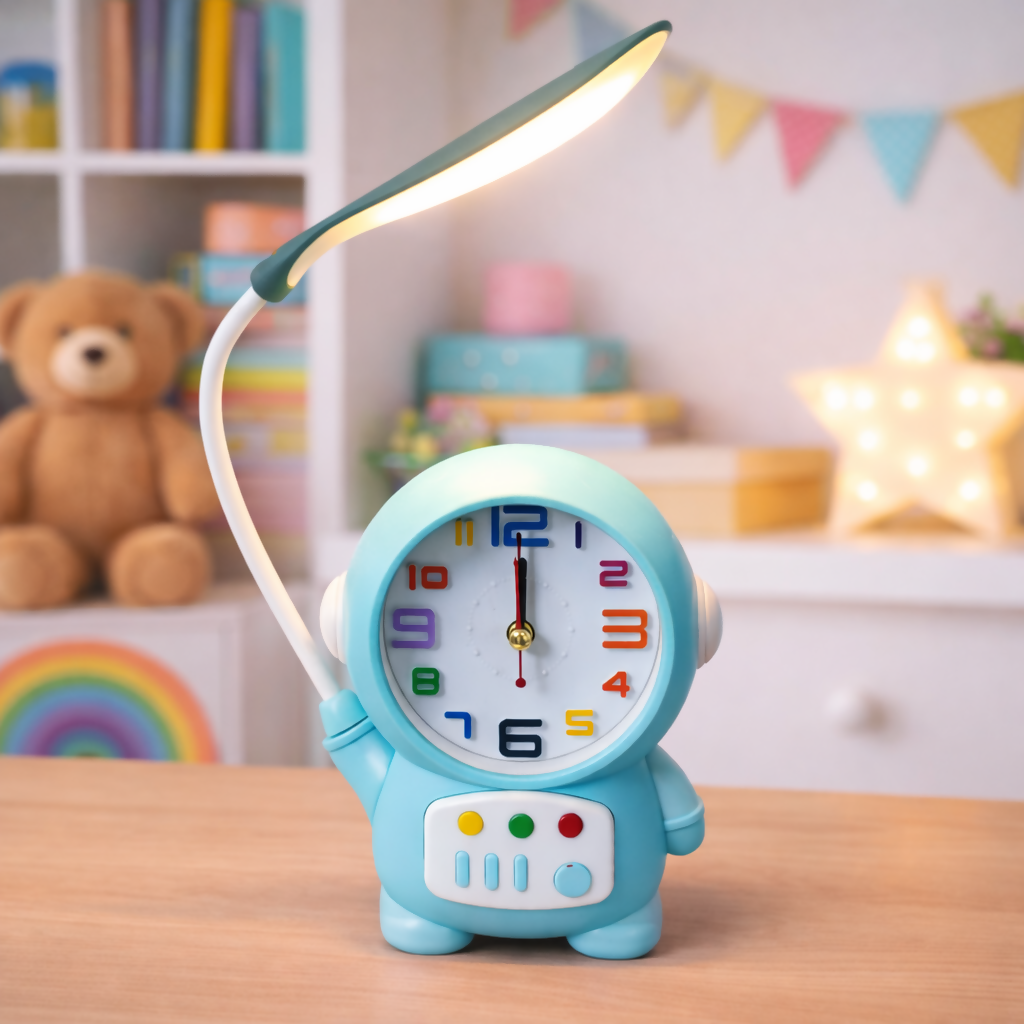 Soft LED light from Astronaut Lamp for reading