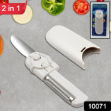 Dual-use Knife Peeler – Durable Stainless Steel Blades & Protective Case
