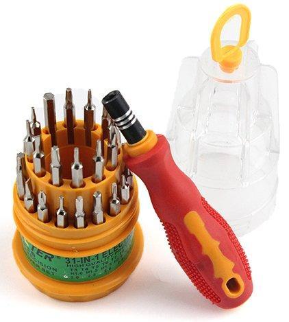 461 Magnetic 31 In 1 Repairing Screwdriver Tool Set Kit with plastic storage box