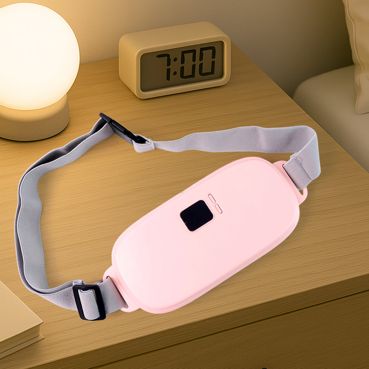 Packaging box for the smart warm waist massager.