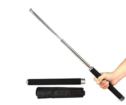 576 Multi-function Collapsible Self Defense Stick Extended folded