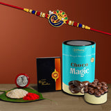 Rakhi Combo Gift Set with Chocolate & Traditional Accessories