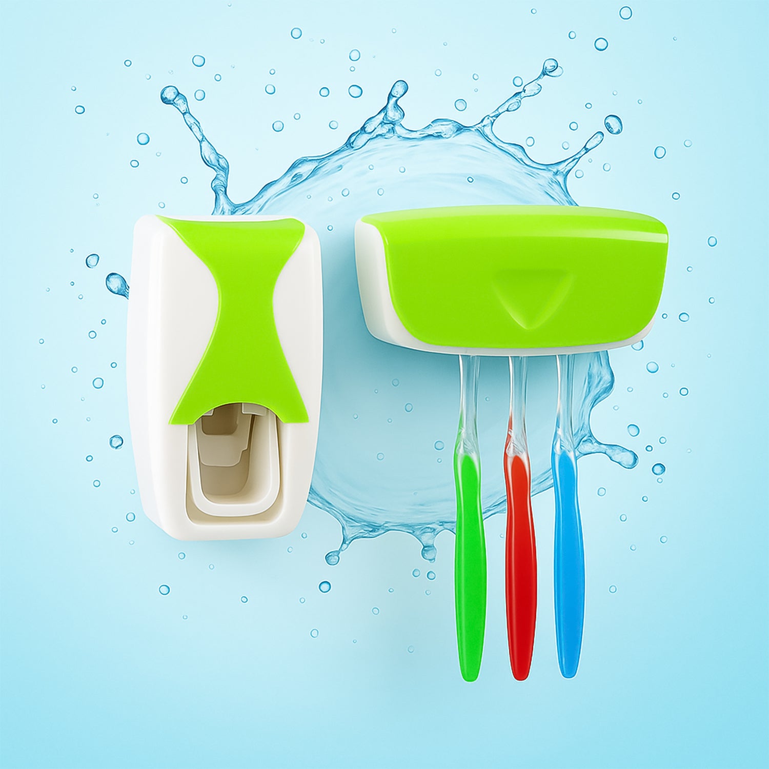 Diagram showing easy installation and cleaning of the dispenser