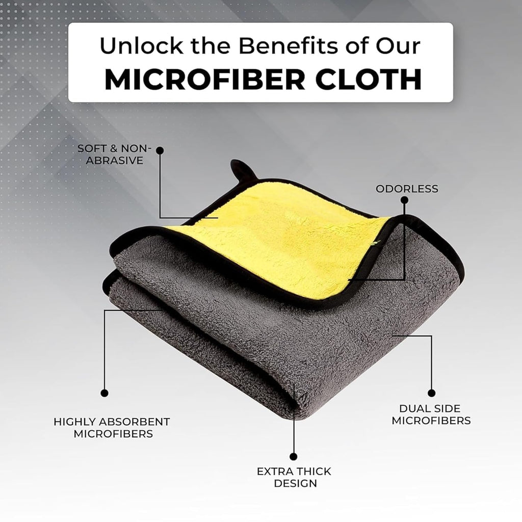 Full car cleaning kit components displayed, highlighting tools for comprehensive vehicle care.