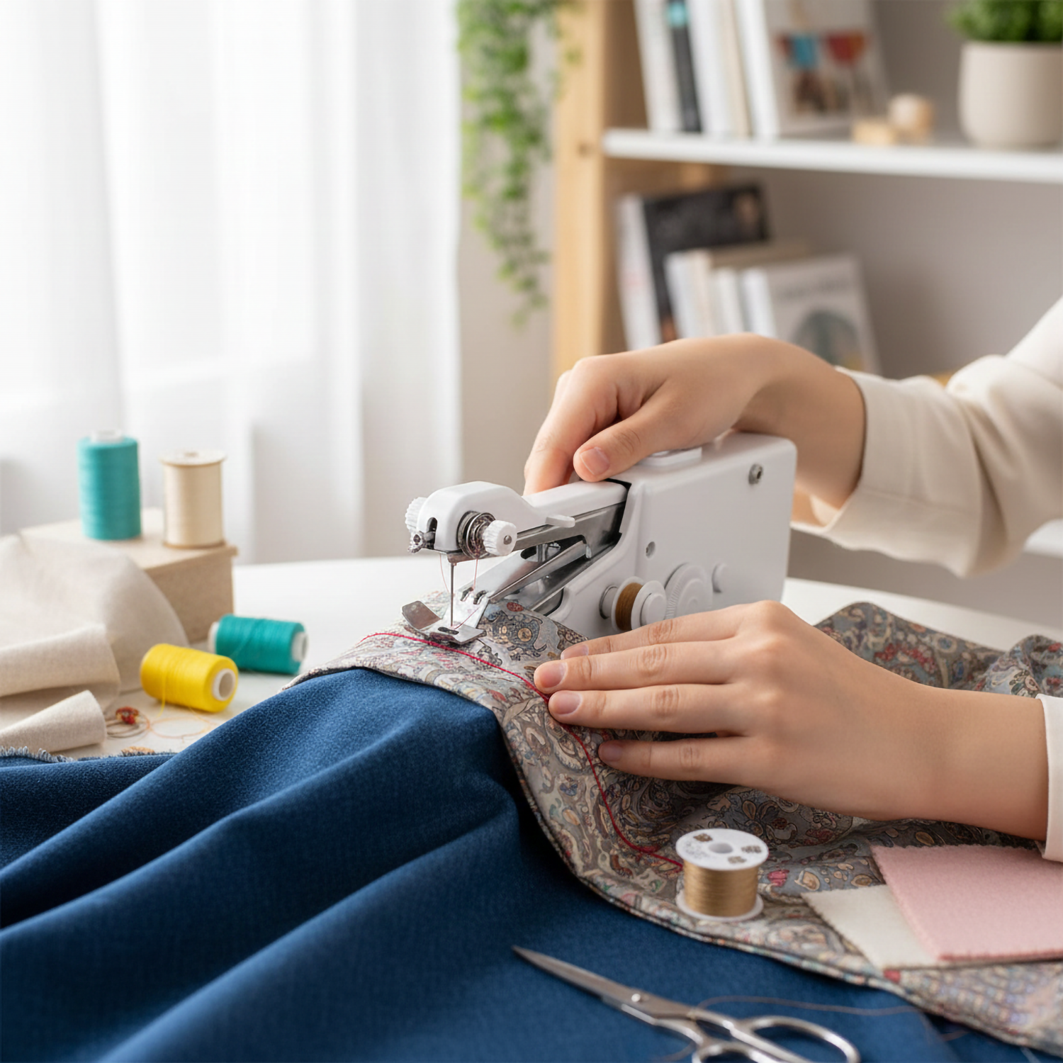 Handheld Mini Cordless Sewing Machine – Portable Electric Sewing Tool for Beginners