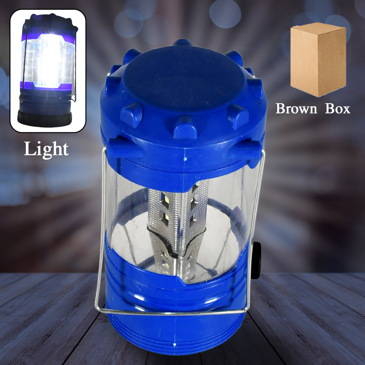 Side view of 12690 portable camping lantern