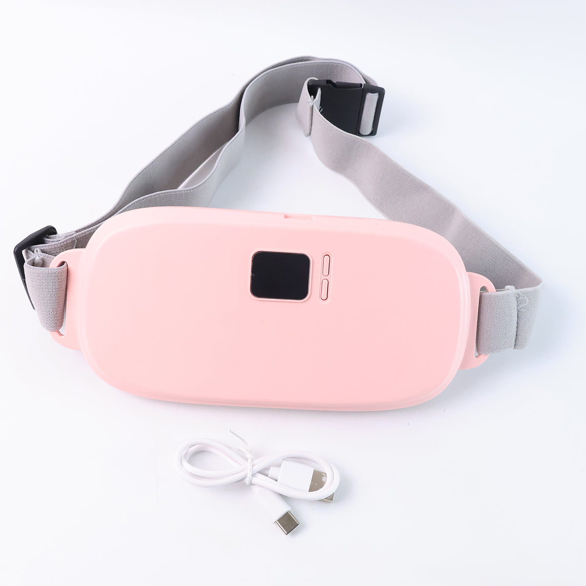 Smart warm waist massager heating belt laid flat.