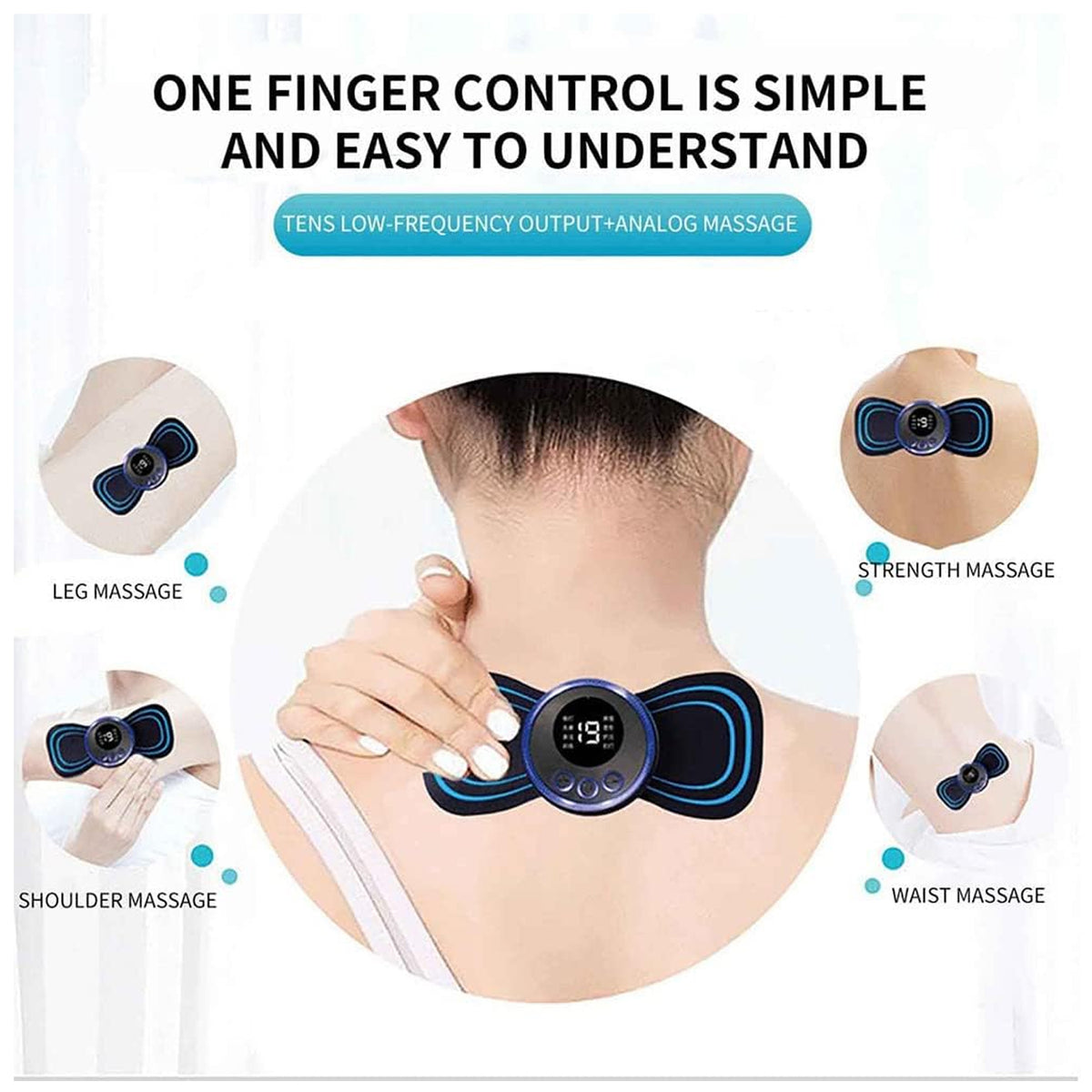 USB charging for portable electric neck massager