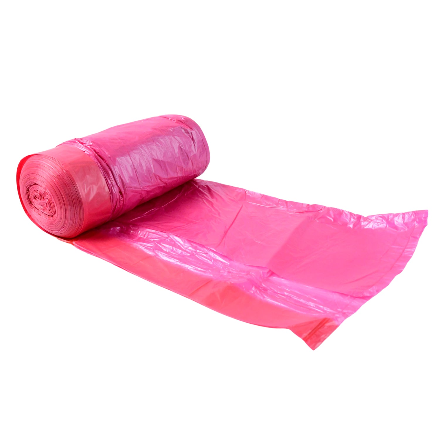 Rolled garbage bags for small to medium bins