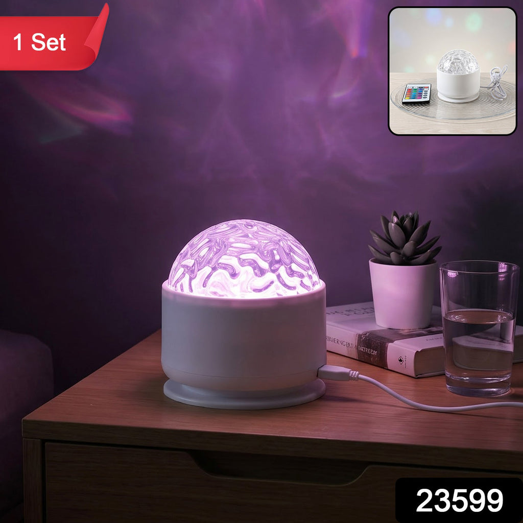 Led Starry Projection Night Light With Remote For Bedroom Ambient Decor (1 Set)
